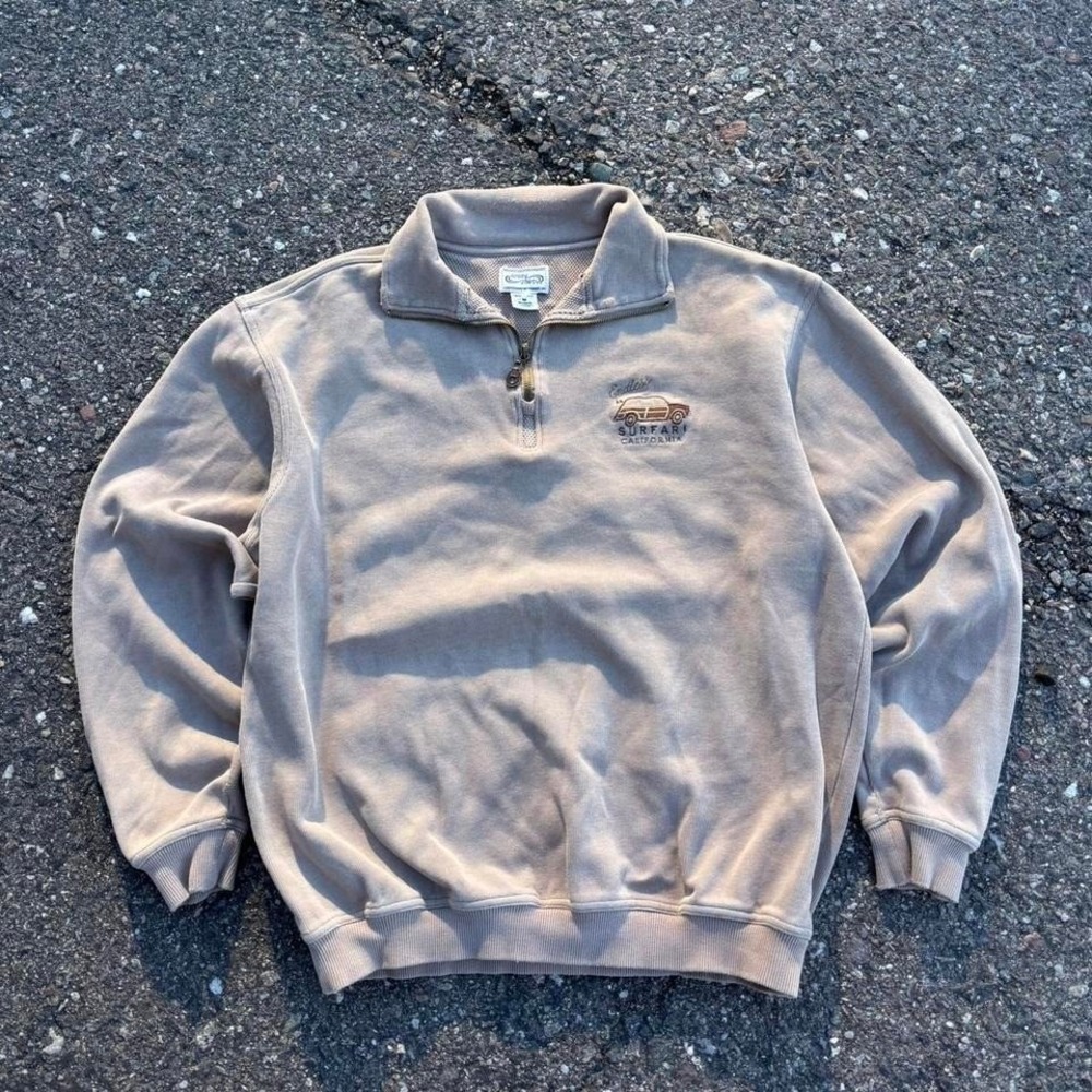 Vintage Crazy Shirts Hawaii Endless Surfari California Quarter‎ Zip Sweater M